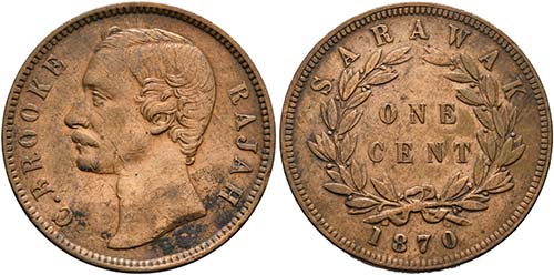 MALAYSIA - Sarawak - Cent 1870 ... 