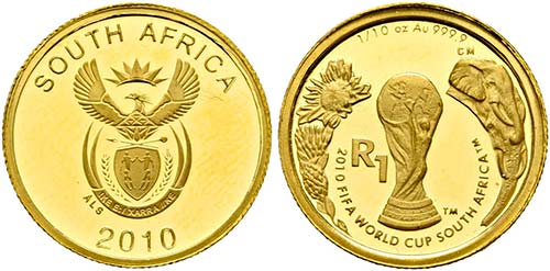 SÜDAFRIKA - 1 Rand (3,11g) 2010 ... 