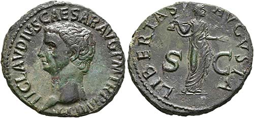 Claudius (41-54) - As (10,47 g), ... 