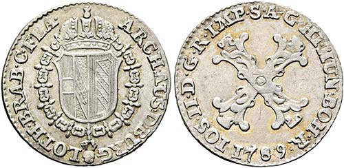 Josef II. 1765-1790 - 10 Liards ... 