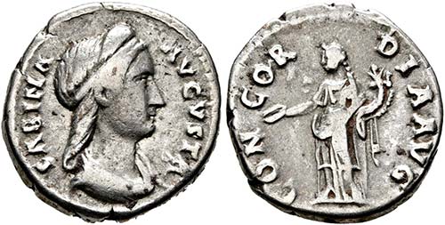 Sabina (128-136) - Denarius (3,2g) ... 