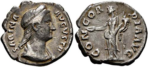 Sabina (128-136) - Denarius ... 