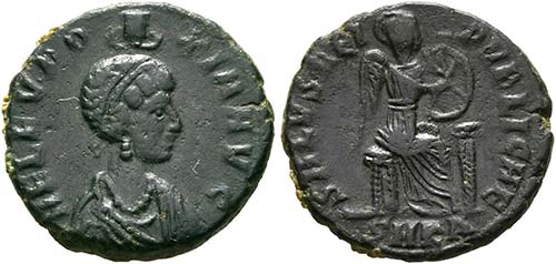 Aelia Eudoxia (395-404) - AE 3 ... 
