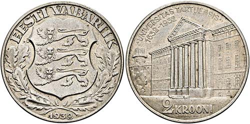 ESTLAND - Republik - 2 Krooni 1932 ... 
