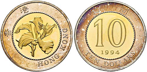 HONG KONG - 10 Dollars 1994 ... 