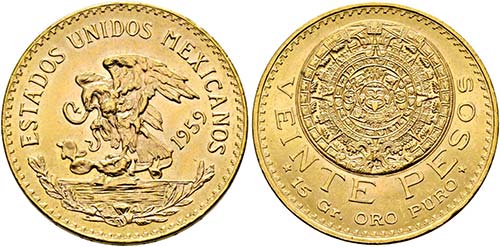 MEXIKO - 20 Pesos (16,64g) 1959 ... 