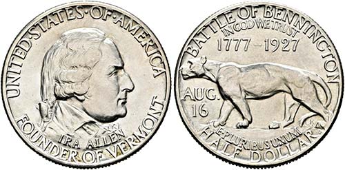 U S A - Half Dollar 1927 Vermont ... 