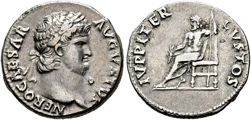 Nero (54-68) - Denarius (3,41 g), ... 