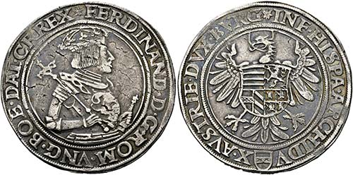 Ferdinand I. 1521-1564 - Taler o. ... 