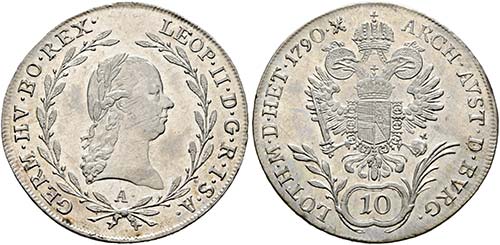 Leopold II. 1790-1792 - 10 Kreuzer ... 