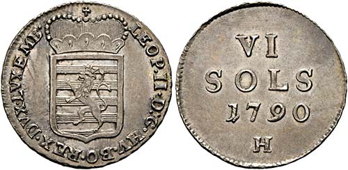 Leopold II. 1790-1792 - VI Sols ... 