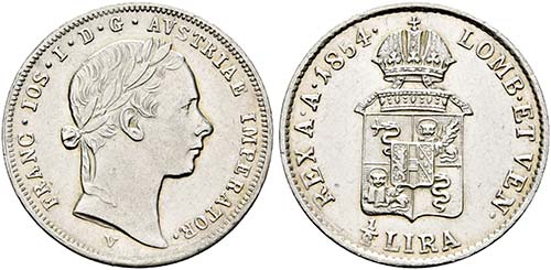 Franz Joseph 1848-1916 - 1/2 Lira ... 