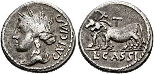 L. Cassius Caecianus - Denarius ... 