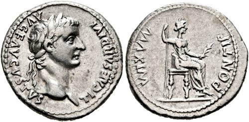 Tiberius (14-37) - Denarius (3,74 ... 