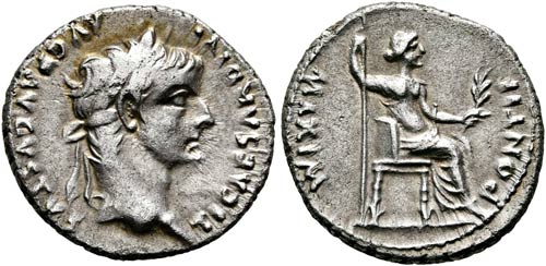 Tiberius (14-37) - Denarius (3,70 ... 