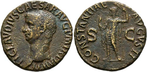 Claudius (41-54) - As (10,15 g), ... 