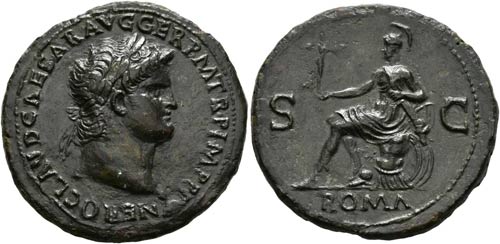 Nero (54-68) - Sestertius (24,55 ... 