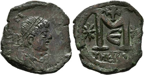 Iustinus I. (518-527) - Follis (40 ... 