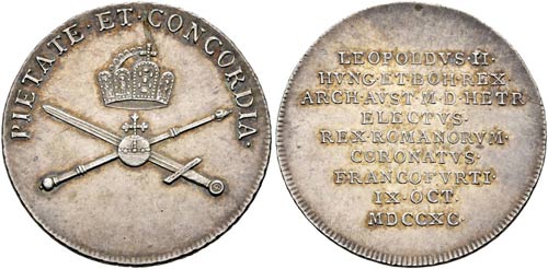 Leopold II. 1790-1792 - AR-Jeton ... 