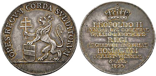 Leopold II. 1790-1792 - AR-Jeton ... 