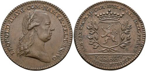 Leopold II. 1790-1792 - AE-Jeton ... 