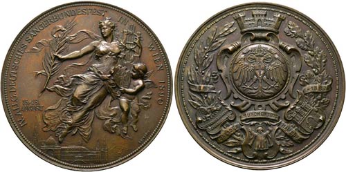 Wien - AE-Medaille (61mm) 1890 von ... 
