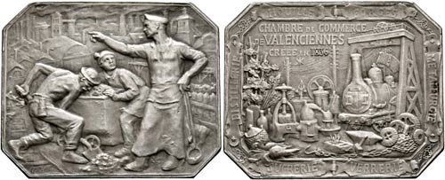 Valenciennes - Achteckige Medaille ... 