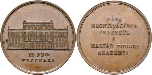 Budapest - AE-Medaille (51mm) 1865 ... 