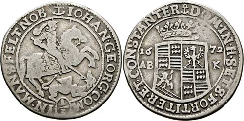 Johann Georg III. 1647-1710 - 1/3 ... 