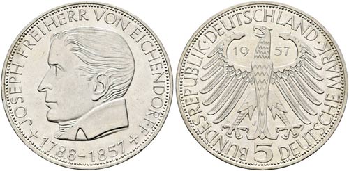 Bundesrepublik - 5 Deutsche Mark ... 
