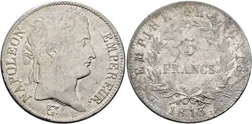 Napoleon I. 1804-1815 - 5 Francs ... 