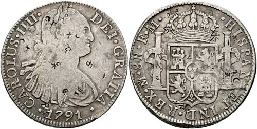 Karl IV. 1788-1808 - 8 Reales 1791 ... 