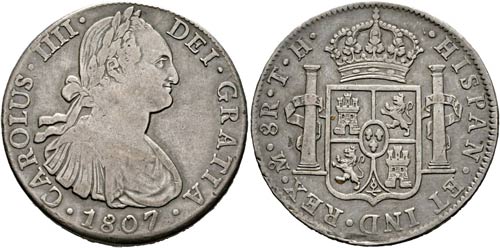 Karl IV. 1788-1808 - 8 Reales 1807 ... 