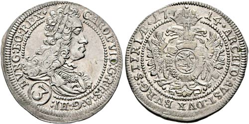 Karl VI. 1711-1740 - 3 Kreuzer ... 