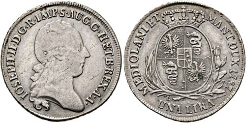 Josef II. 1765-1790 - Lira 1787 ... 