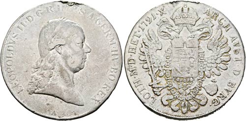 Leopold II. 1790-1792 - Taler 1791 ... 