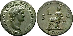 (D)   Nero (54-68).  Sestertius (27,07 g), ... 