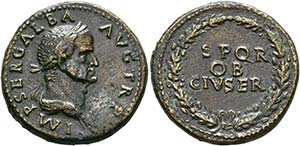 (D)   Galba (68-69).  Sestertius (27,23 g), ... 