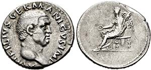 (D)   Vitellius (69).  Denarius (3,26 g), ... 
