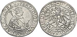 (D)   Ferdinand I. 1521-1564.  Taler o. J., ... 