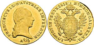(B)   Franz I. (1792)-1806-1835.  Dukat 1813 ... 