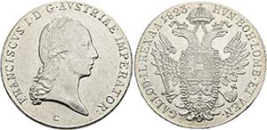 (D)   Franz I. (1792)-1806-1835.  Taler 1823 ... 