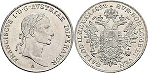 (D)   Franz I. (1792)-1806-1835.  1/2 Taler ... 