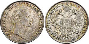 (D)   Franz I. (1792)-1806-1835.  1/2 Taler ... 