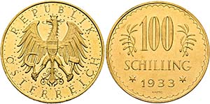 (B)   1. Republik 1918-1938.  100 Schilling ... 