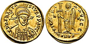 (D)   Anastasius I. (491-518).  Solidus ... 