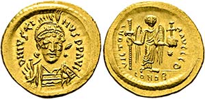 (D)   Iustinus I. (518-527).  Solidus (4,46 ... 