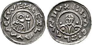 Bretislav II. 1092-1100 - Denar (0,96g) Prag ... 