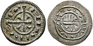 Stephan II. 1116-1131 - Denar (0,59g) Av.: ... 