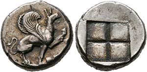 IONIA - Teos - Stater (11,96 g), ca. 450-425 ... 